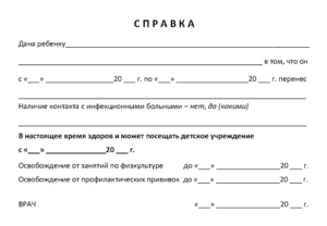 Купить справку от педиатра в детский сад или школу о здоровье ребенка